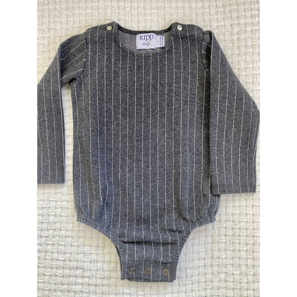 Kipp Gray Striped Bodysuit